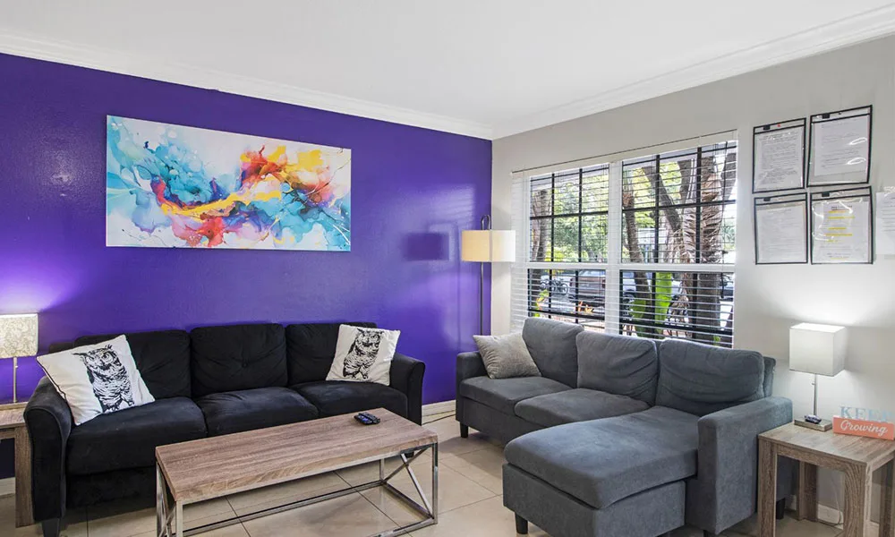 Sober Living Family Room