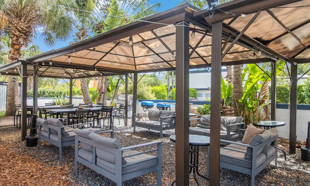 Sober Living Outdoor Patio